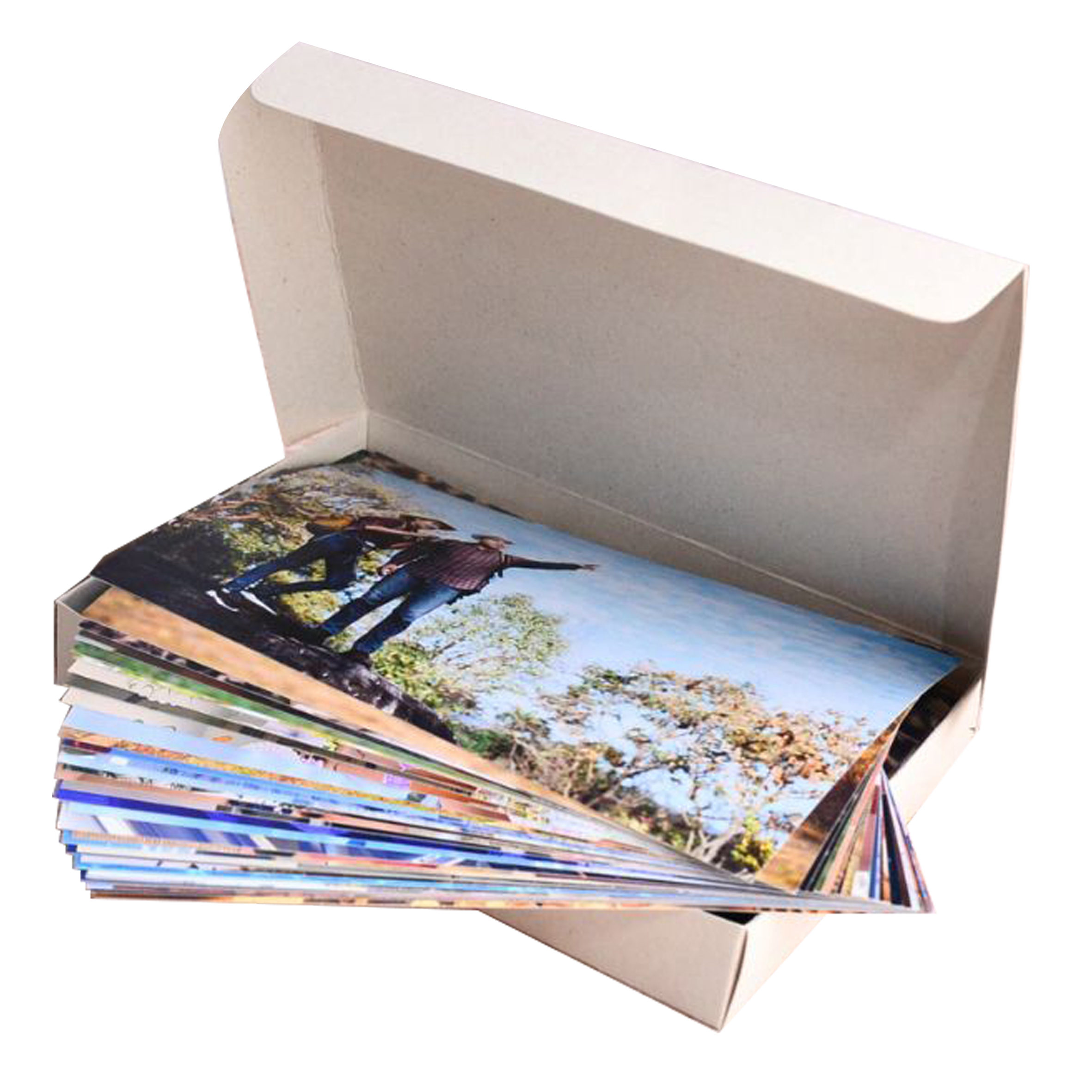 Promoción de 100 fotos con caja