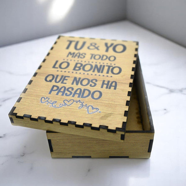caja de madera personalizada