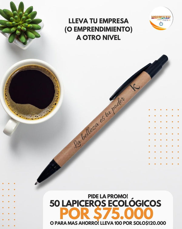 Lapicero ecológico x 50