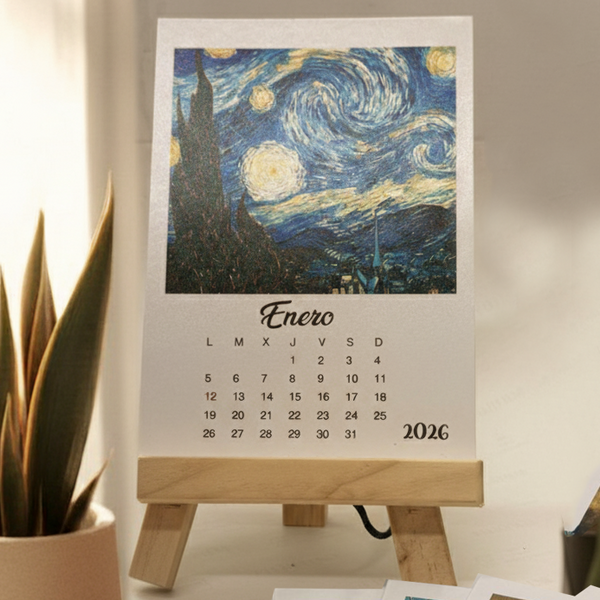 Calendario en caballete